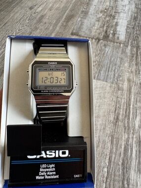 Casio A700W-1ACF Classic Digital Display Quartz Silver Watch
